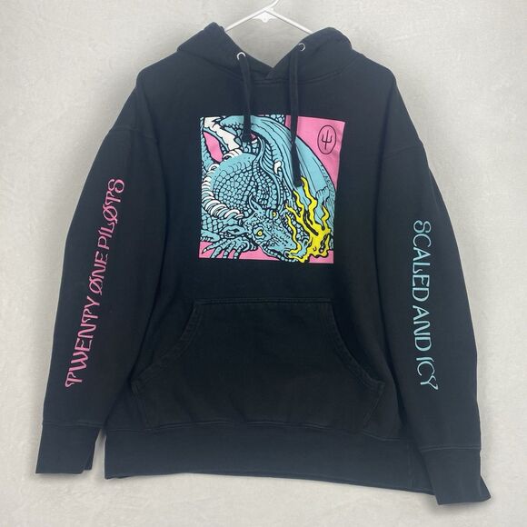 Twenty One Pilots Dragon Graphic Sweater Mens Extra Large Hoodie Sweatshirt - Picture 1 of 8